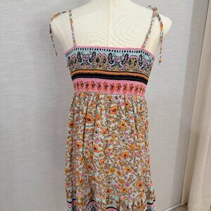 Maaji Girls Size 14 Floral Smocked Swim Cover Up Sundress Resort Wear